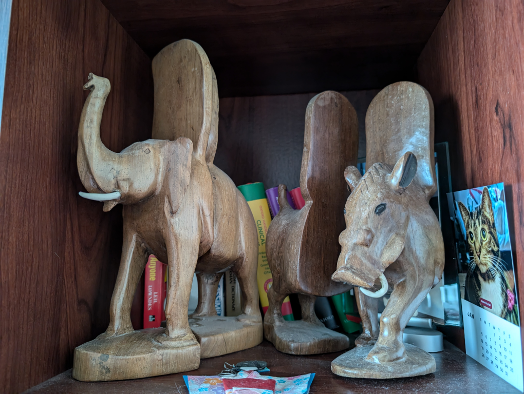 South African hand carved book end sculptures image indicator(5)