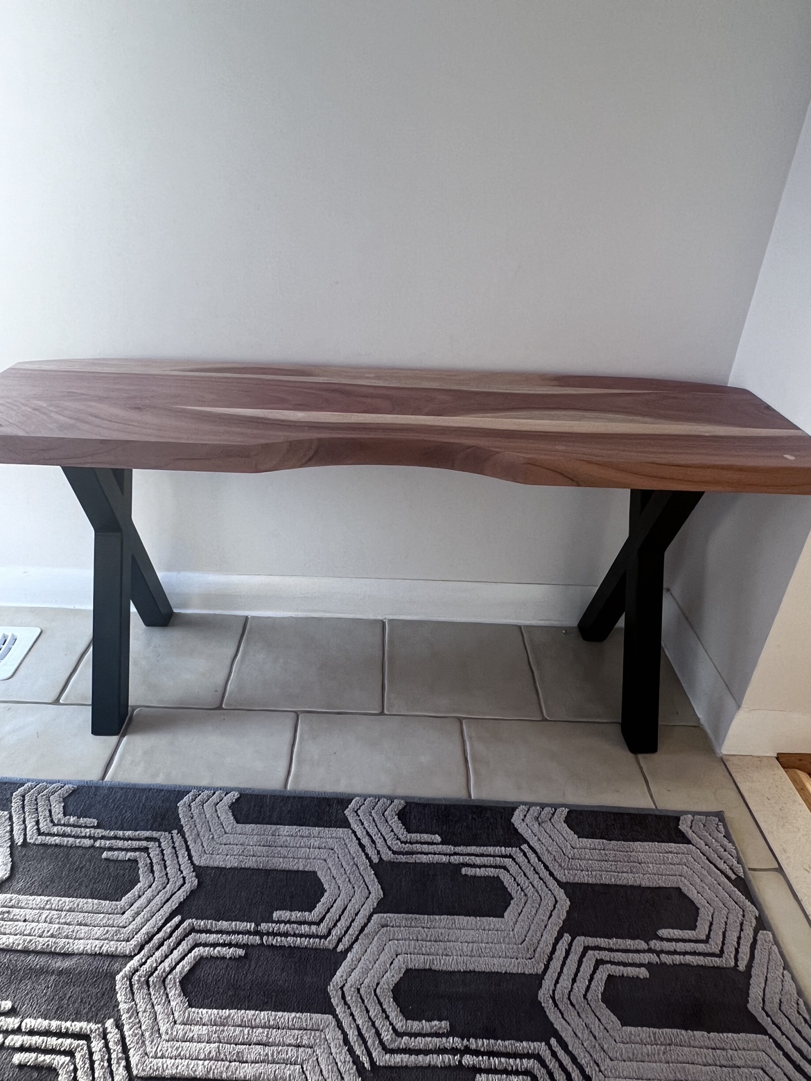 Modern Wooden Entryway Bench