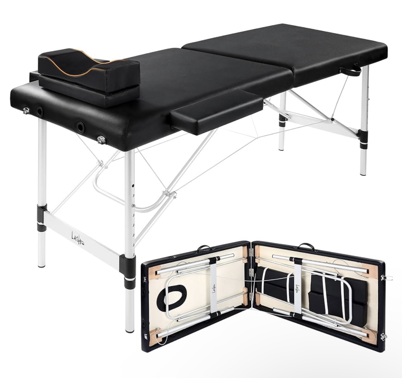 Portable lash bed /massage bed with mattress foam and cover