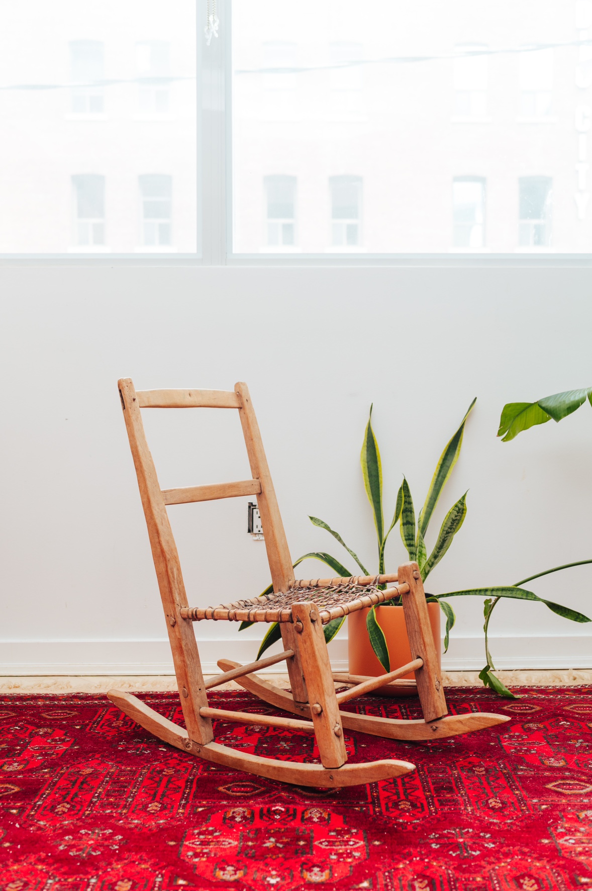 Boho KIDS Nordic Rocker with Rawhide Seat thumbnail