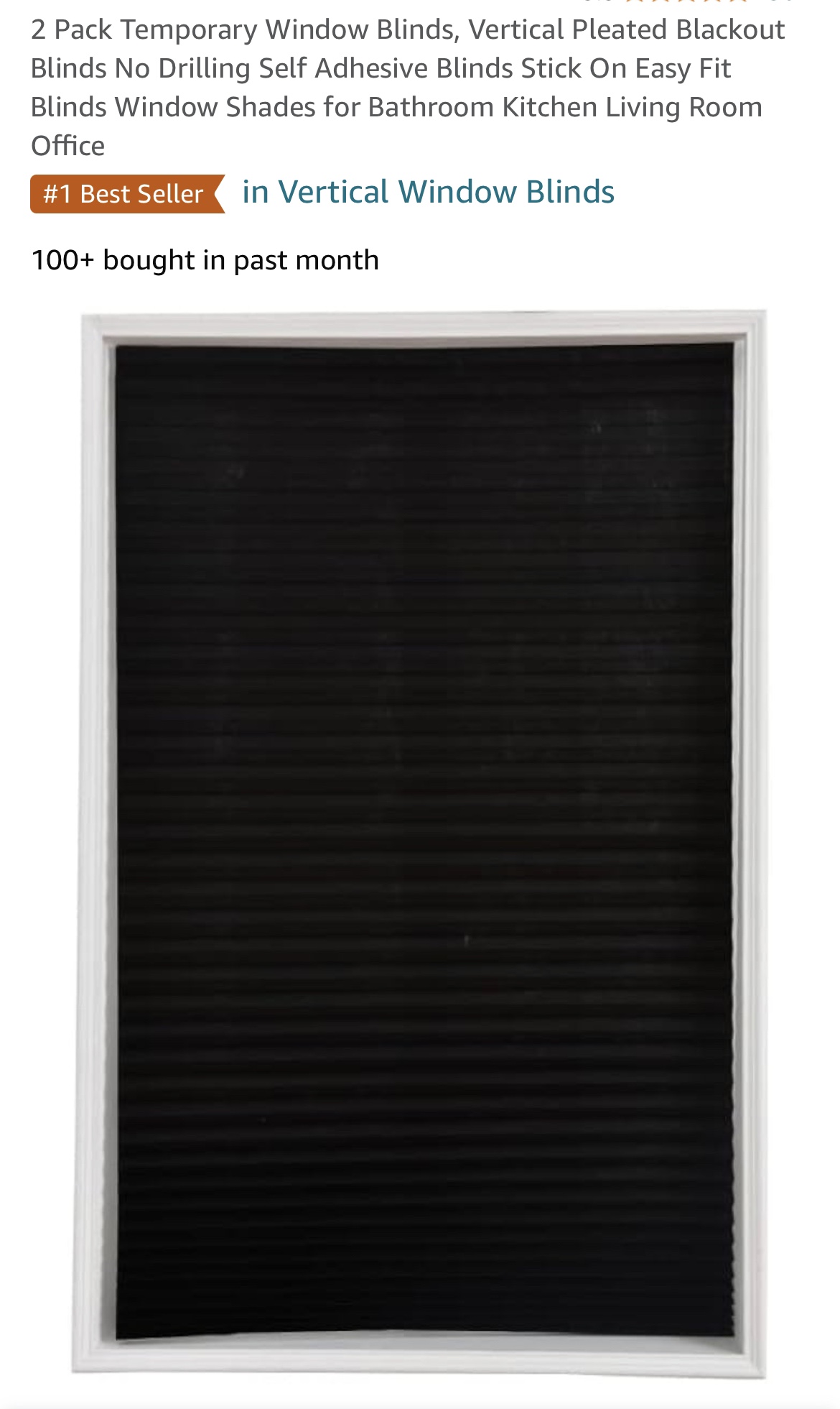 Black out blinds (plastic)