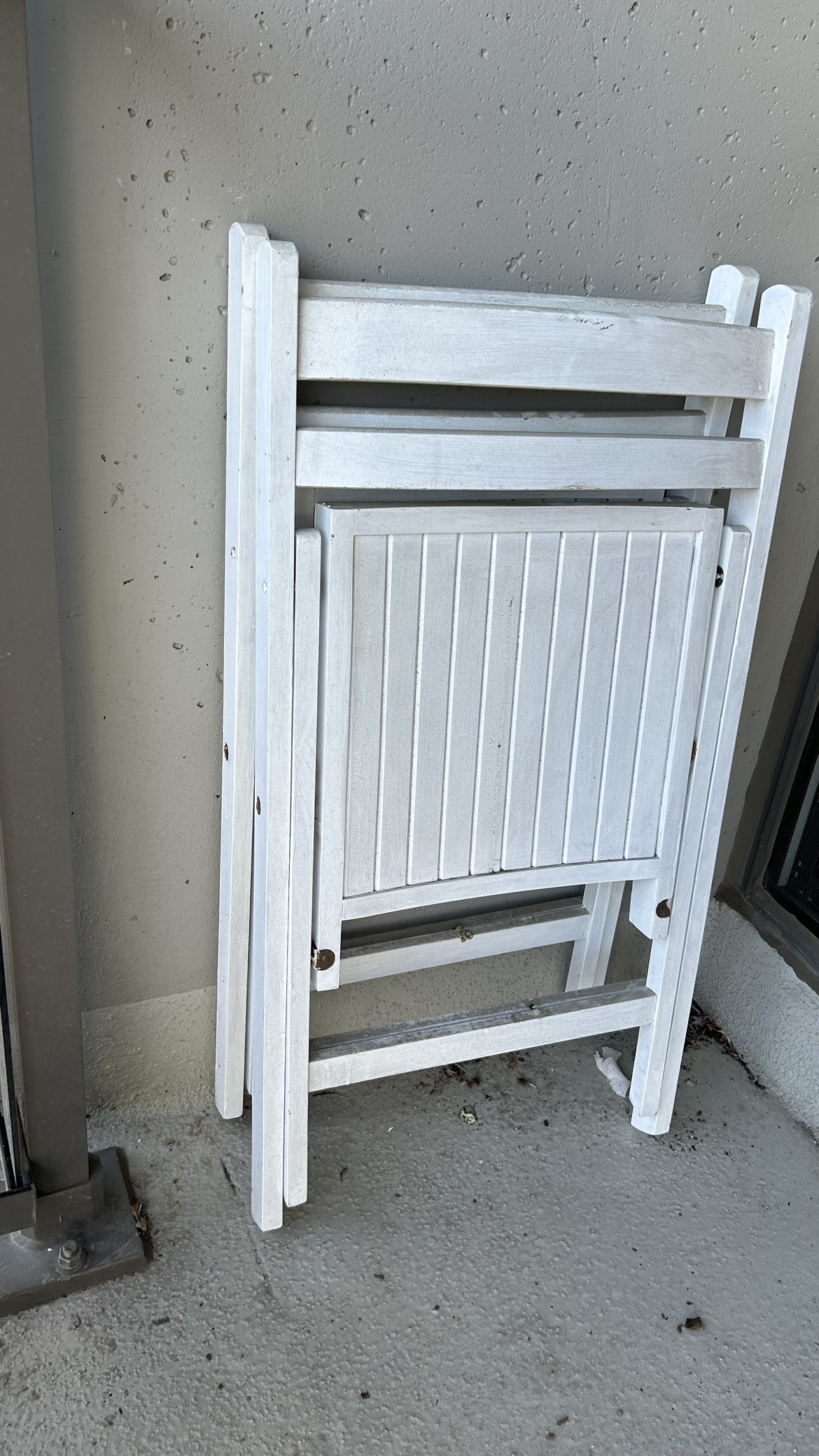 Balcony/Patio Chairs, Table, and Mat - photo 3