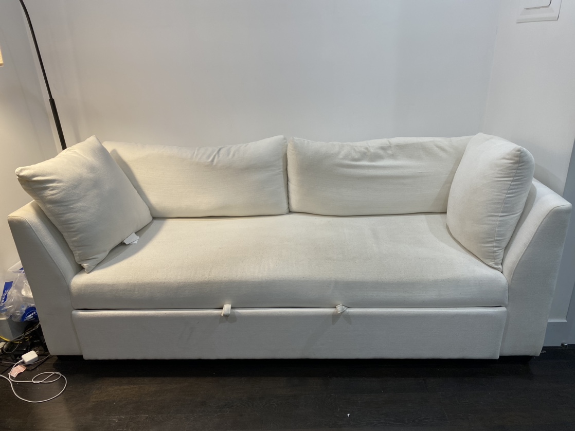 White pullout couch - Costco | $800 OBO