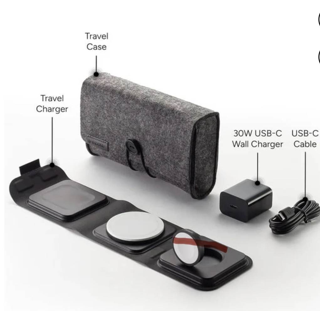 Original Morphine 3-in-1 Travel charger with MagSafe