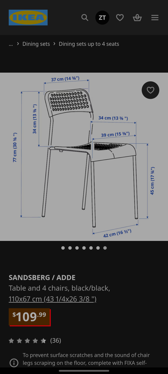 small square table and four chairs ikea