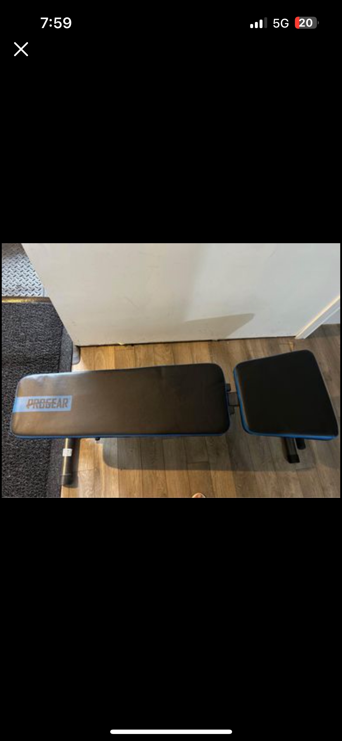 workout bench with weights and olympic bar - photo 2