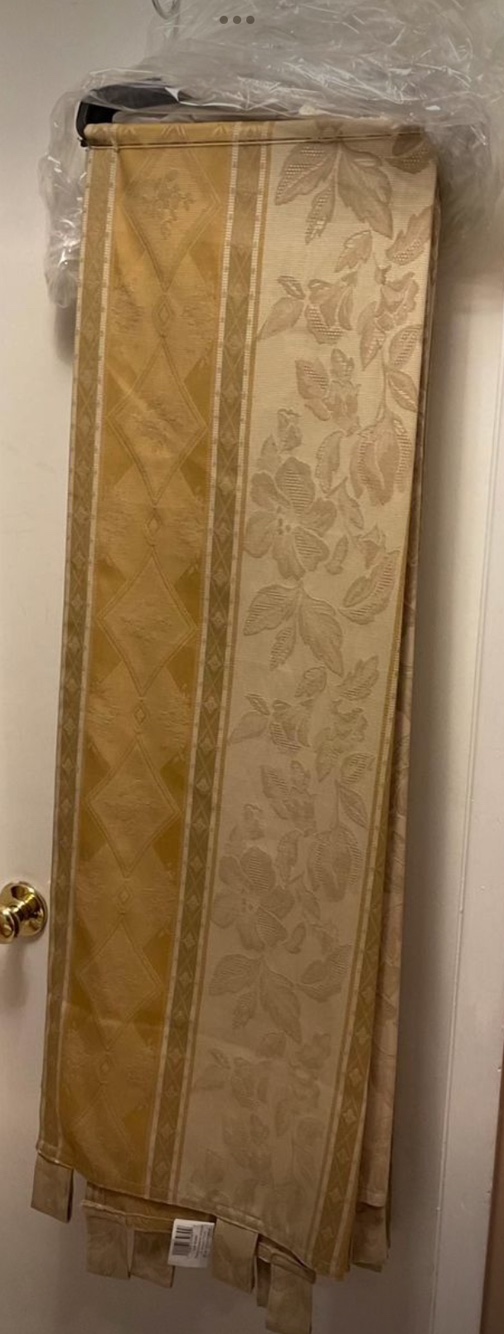 Gold/Beige Panel Curtains thumbnail