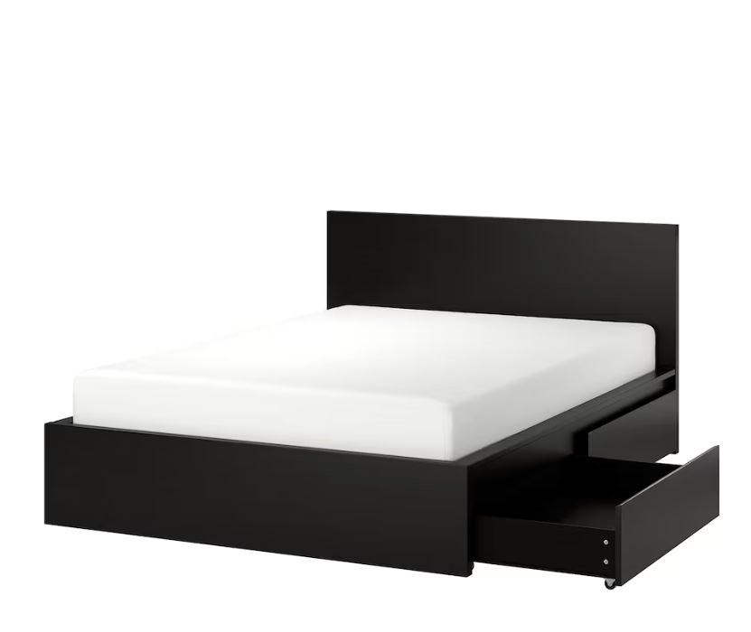 🛏️ IKEA MALM King Bed with Storage - 1 Week Old, Must Sell! 🛏️ image indicator(2)