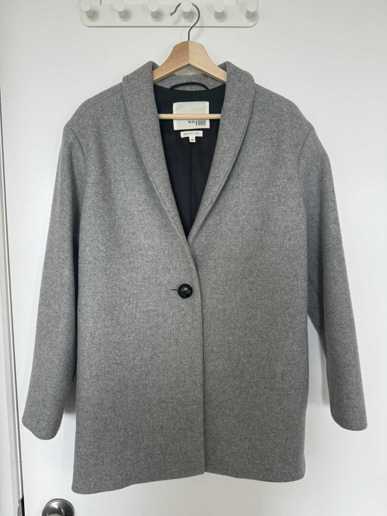 Aritzia Wilfred Grey Coat - Size Small