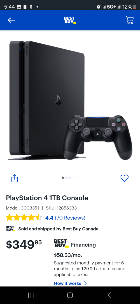 PlayStation 4 1 Terabyte of storage