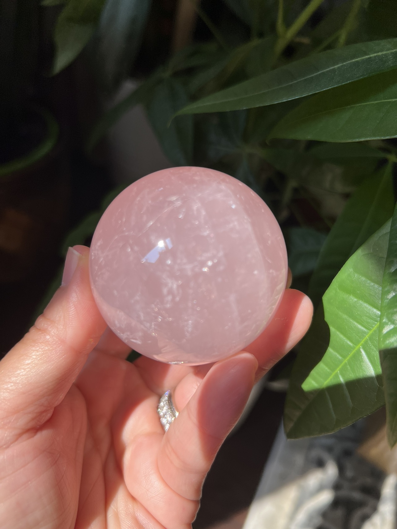 Starlight pink quartz sphere (a) | crystal image indicator(4)