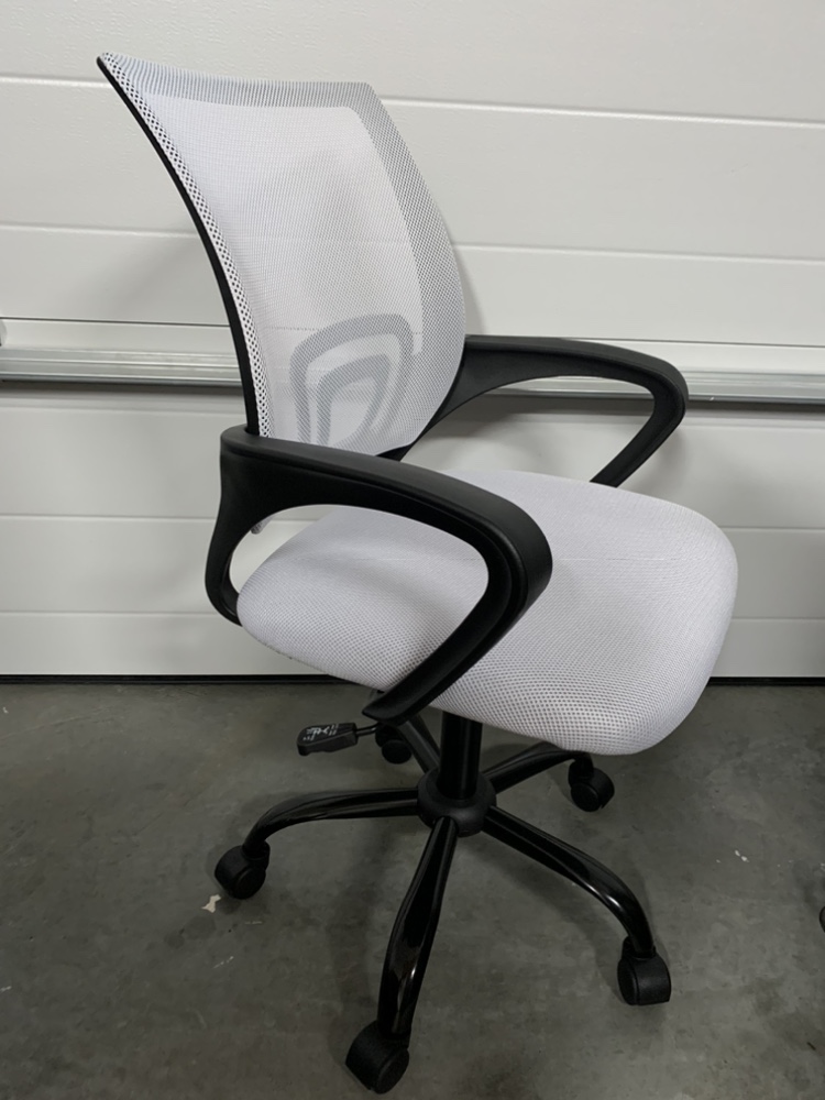 Three White Office Chairs - photo 2