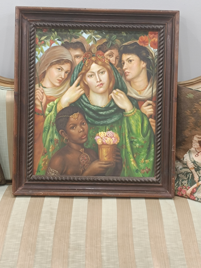 Framed beautiful print on canvas