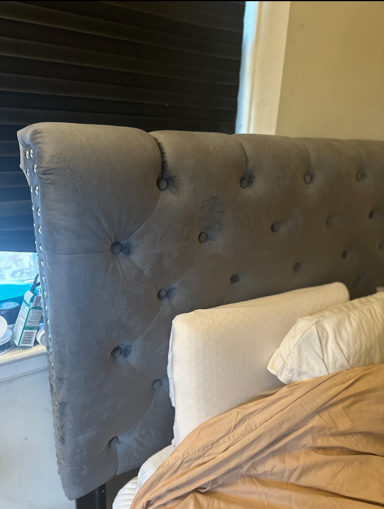 Baxton Studio Platform King Bed (with Purple Foam Mattress) - photo 3