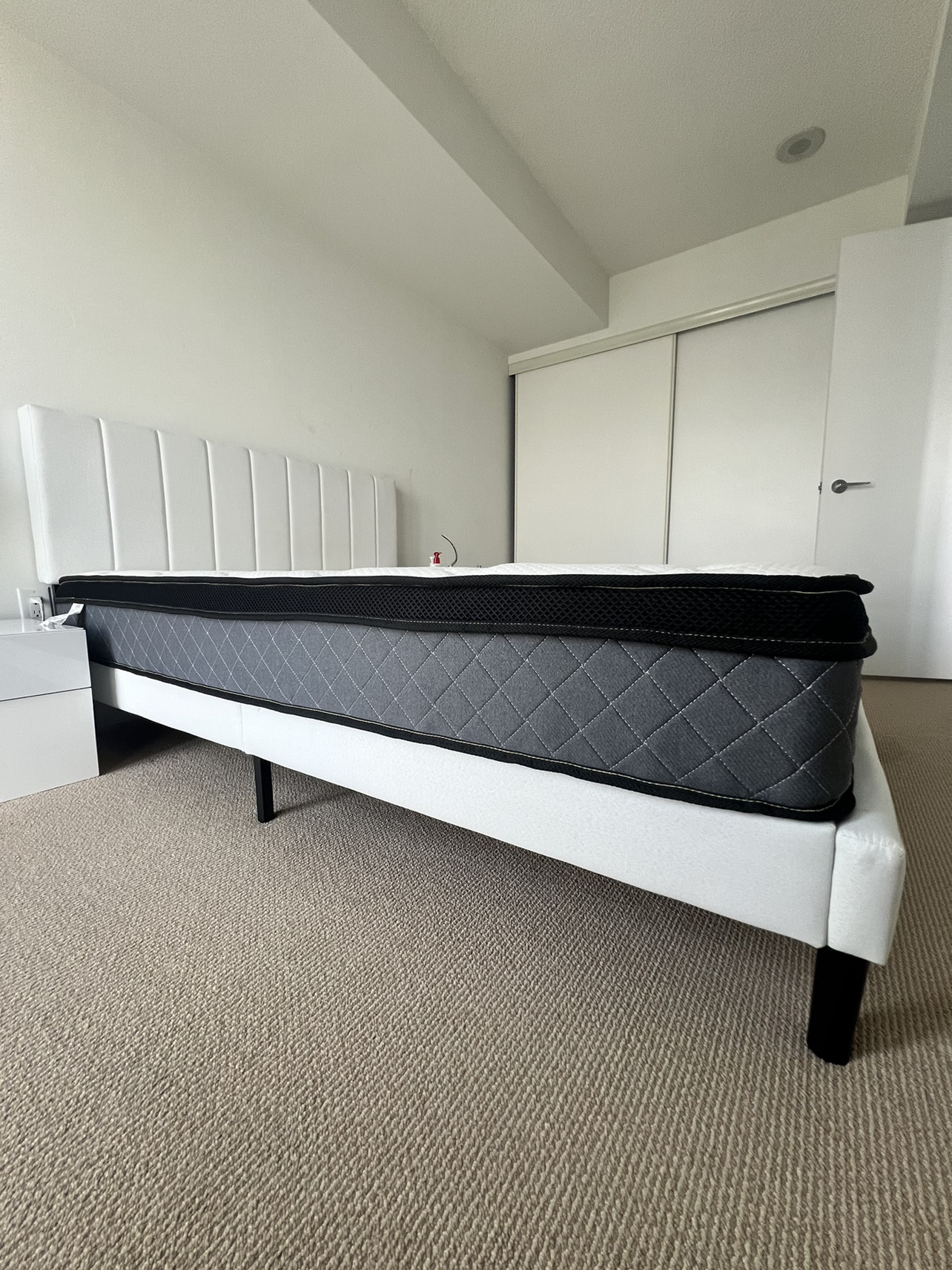 10 inch queen mattress - medium firm plus IKEA mattress topper - photo 4