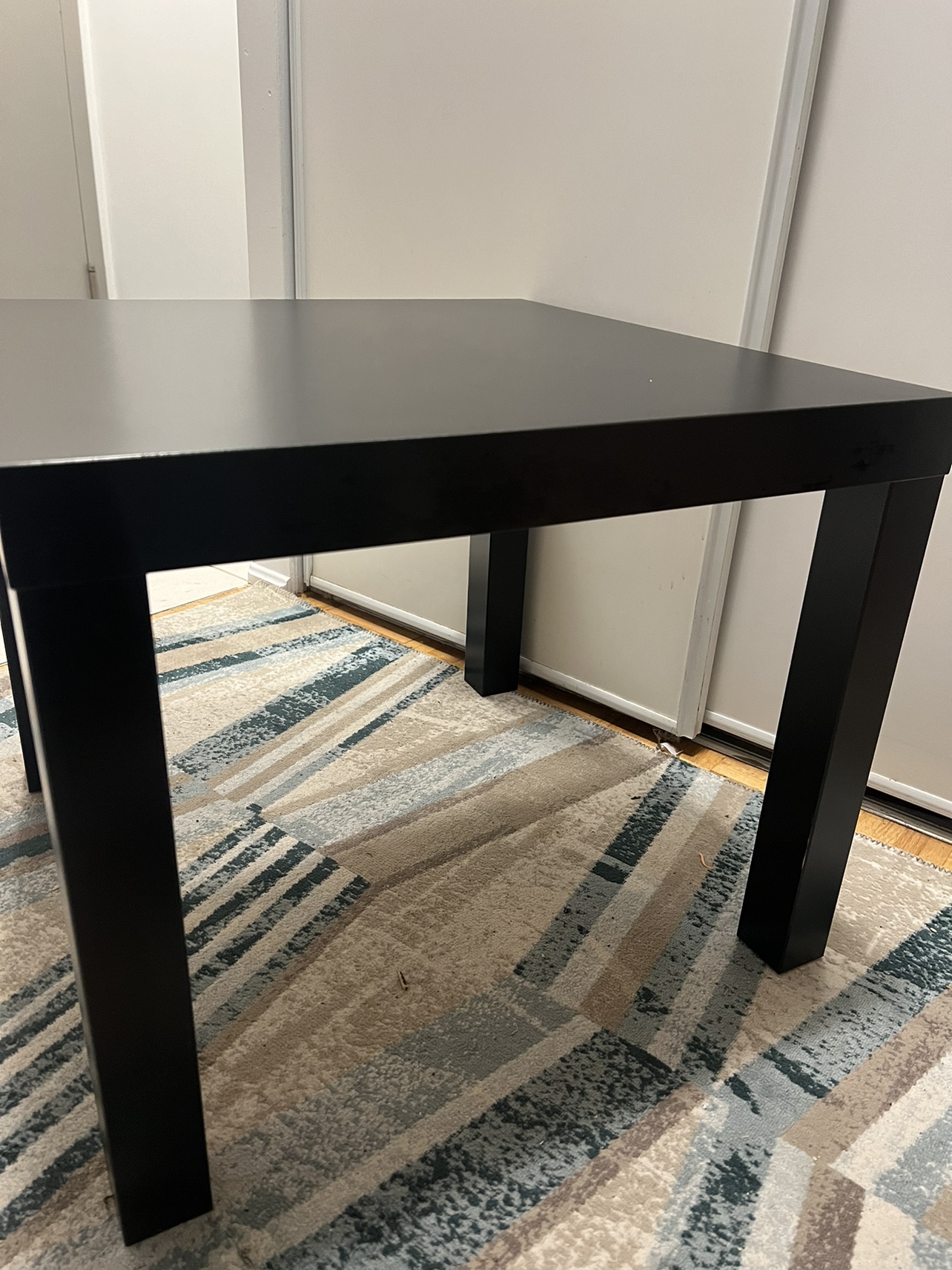 IKEA black side table thumbnail