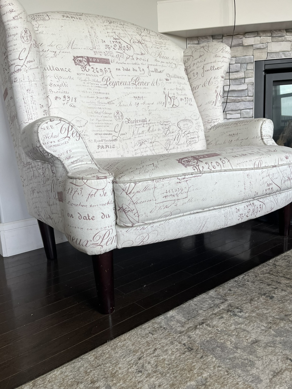 High back loveseat - photo 3