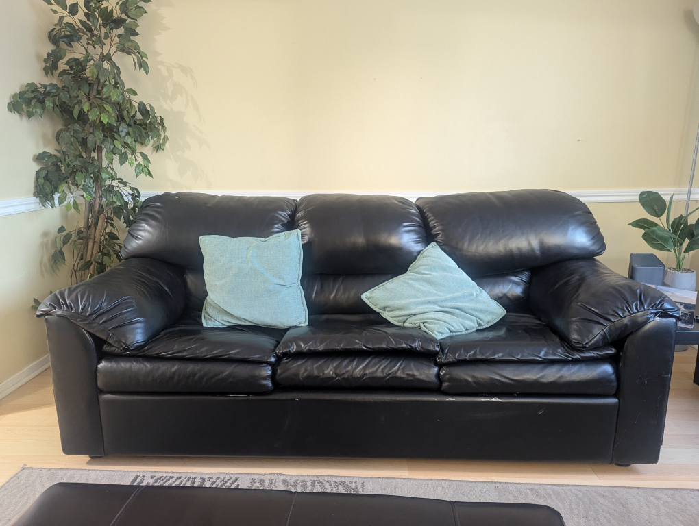 Black couch