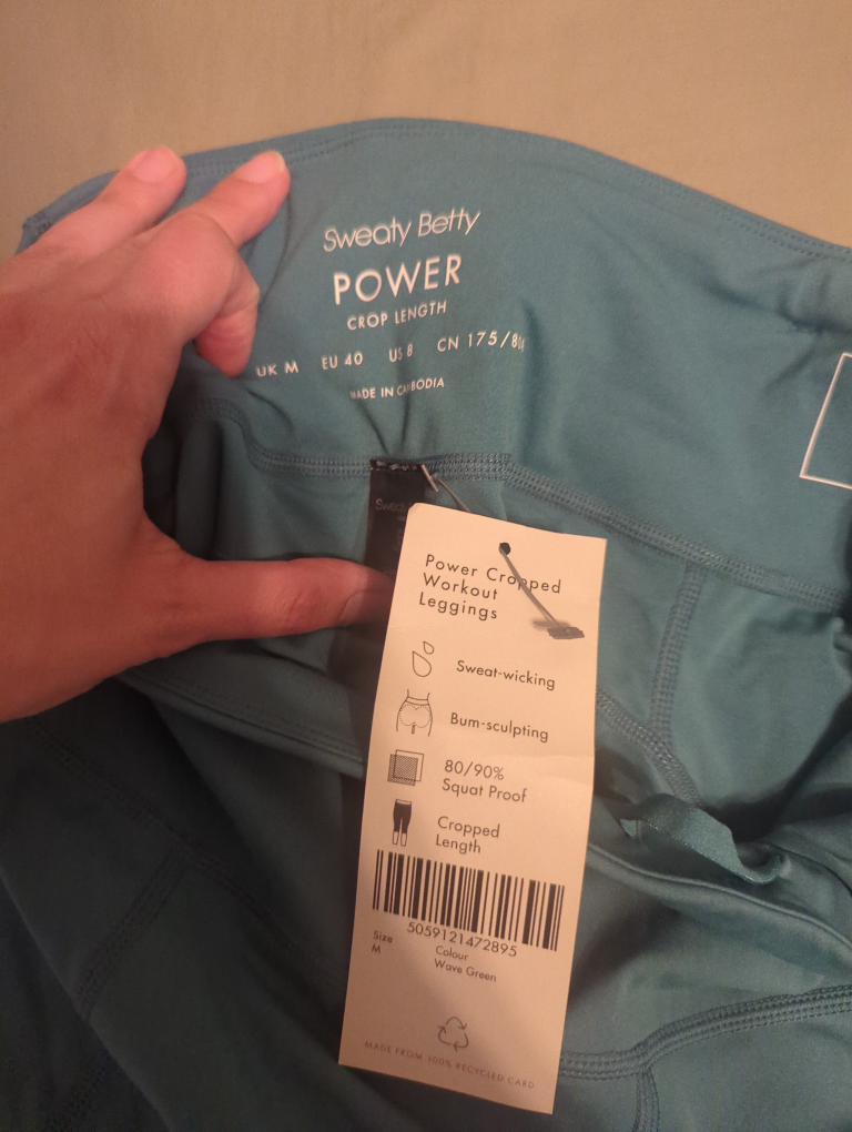 sweaty betty power crop leggings M/8 image indicator(3)