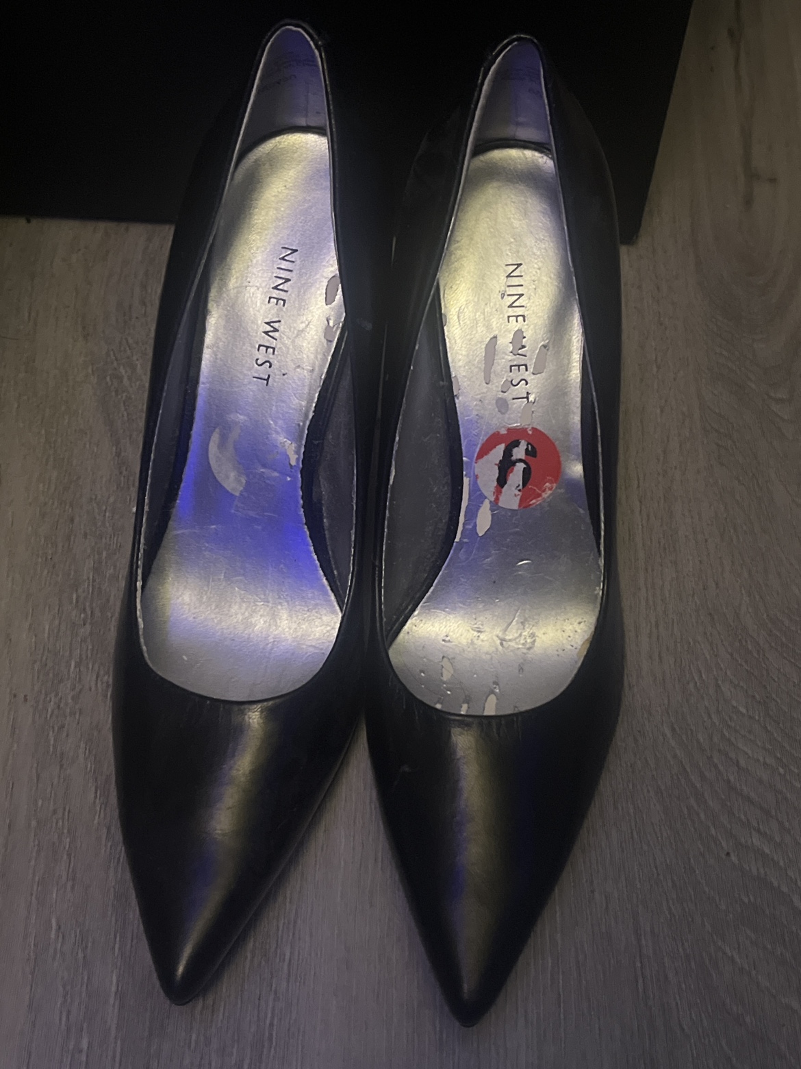 Black Nine-West Stilettos