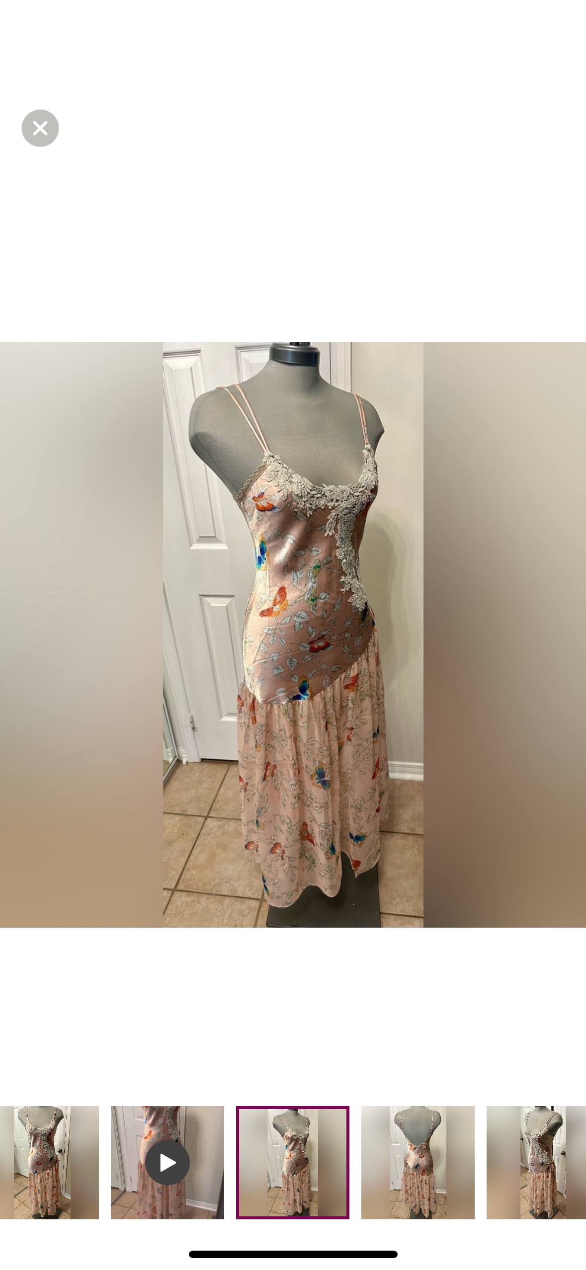 Vintage 1980s Victoria's Secret Butterfly Nightgown - photo 2