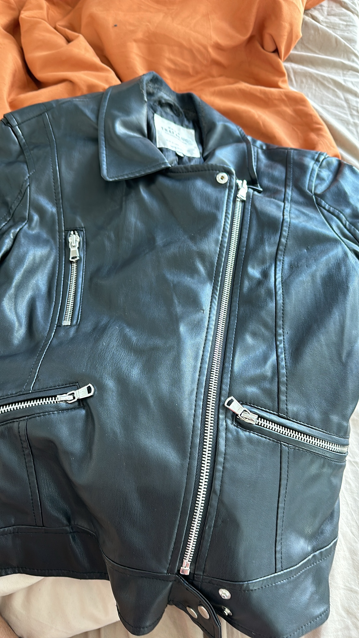 Zara leather jacket