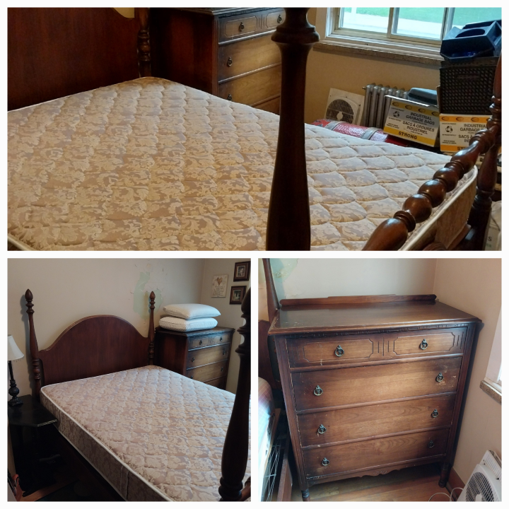 Antique Bed and Dresser thumbnail