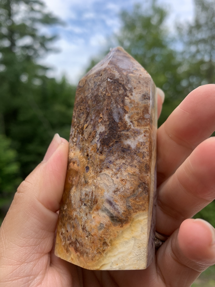 Violet agate tower | crystal image indicator(6)