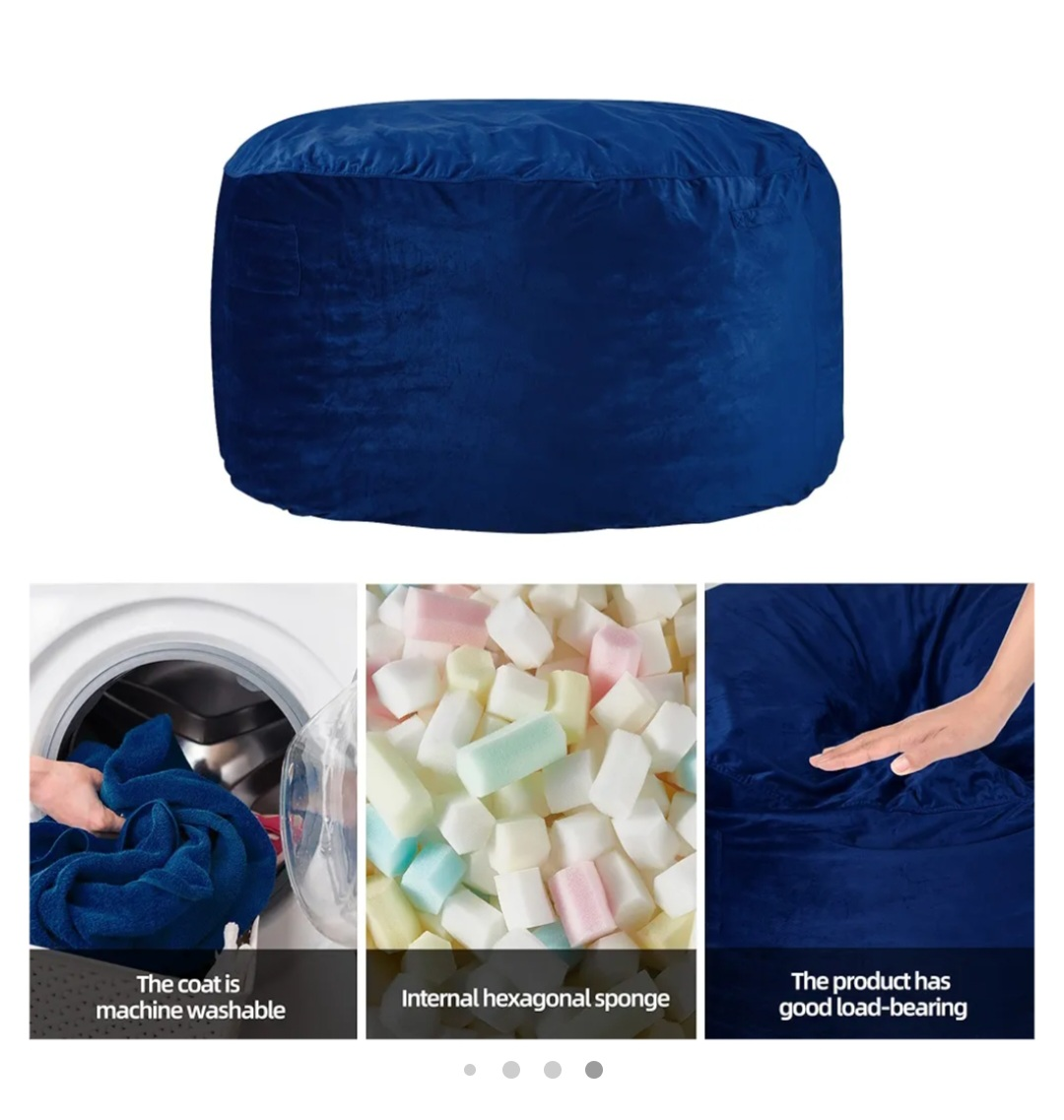 Oversized Memory Foam "Bean Bag Chair" - photo 4