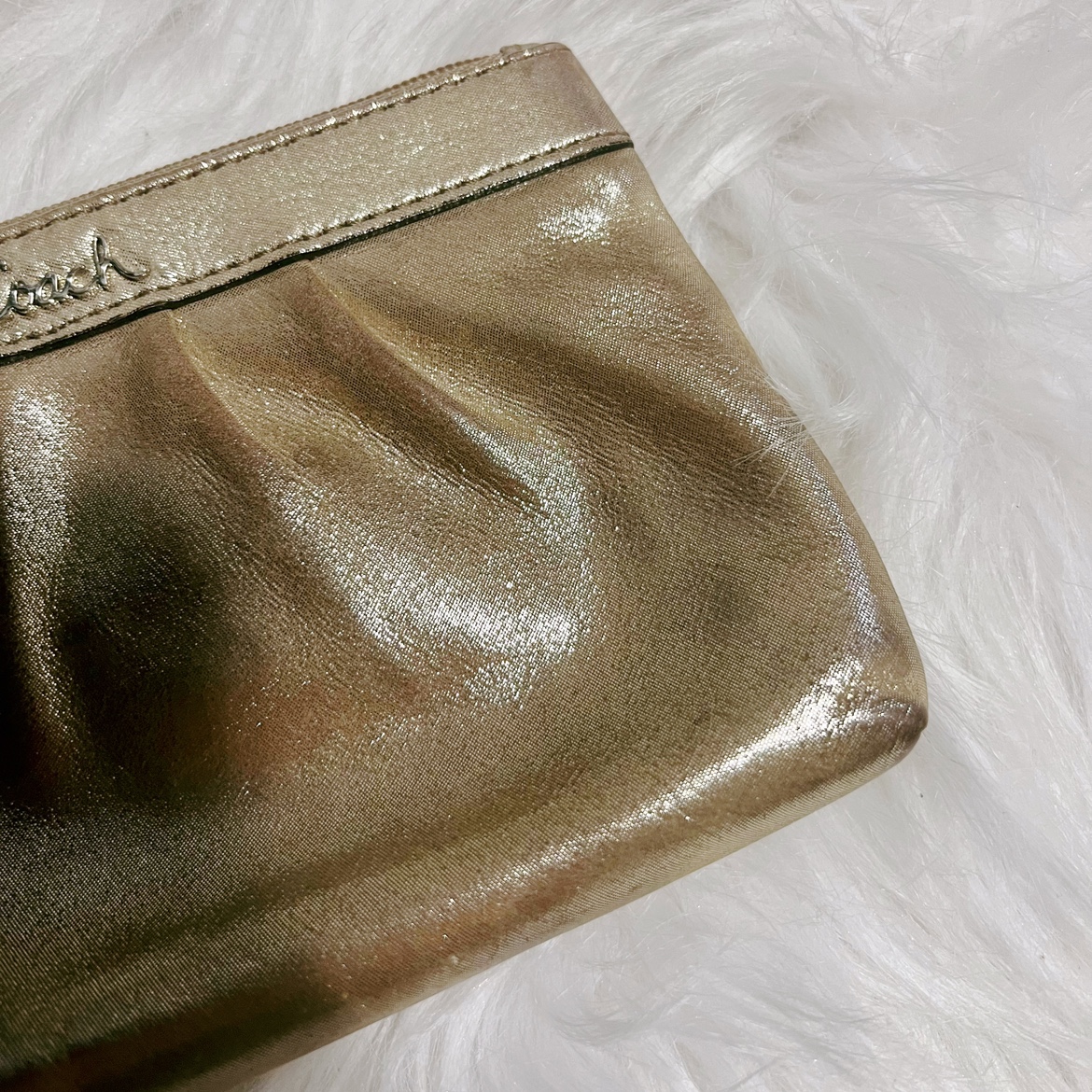 Coach Gold Wristlet Wallet - photo 3