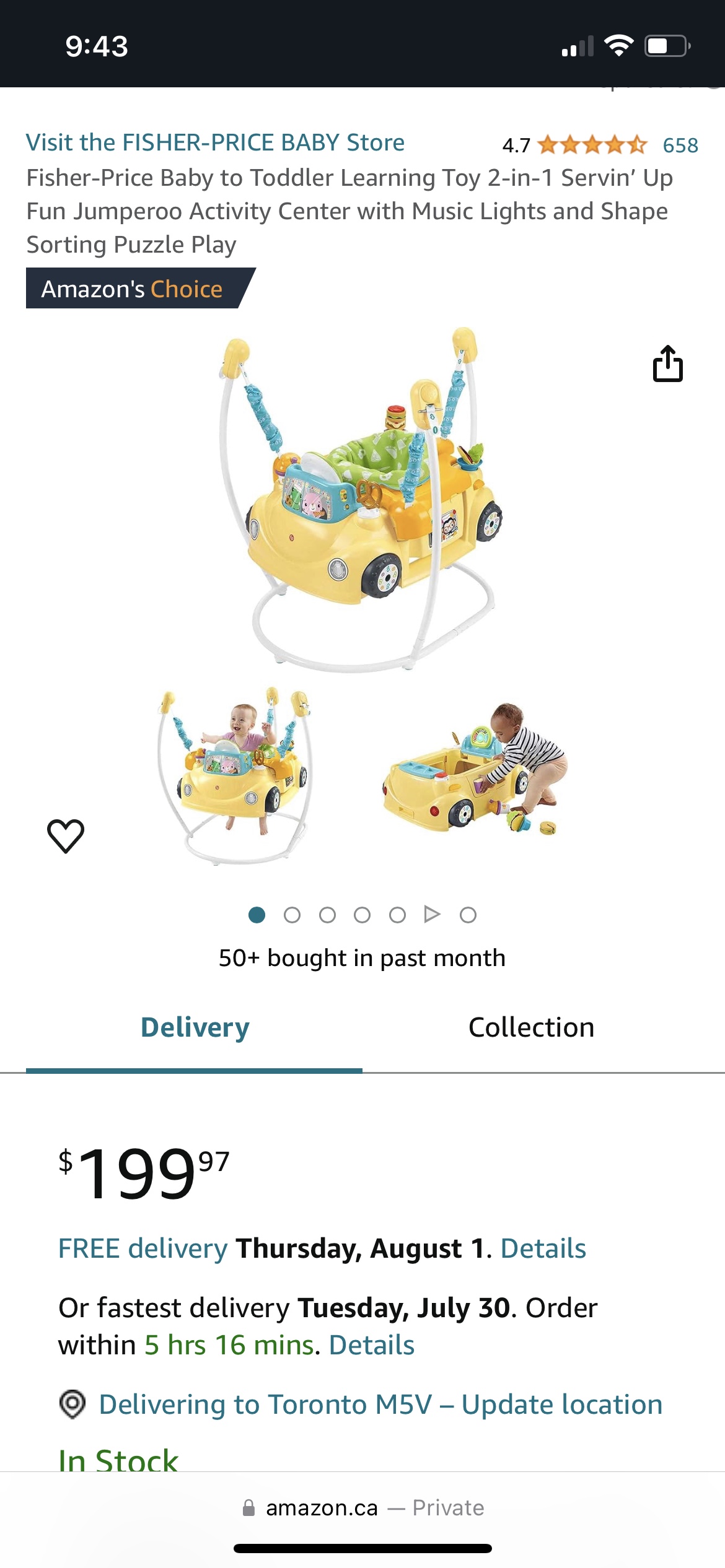 Fisher Price food truck jumperoo thumbnail