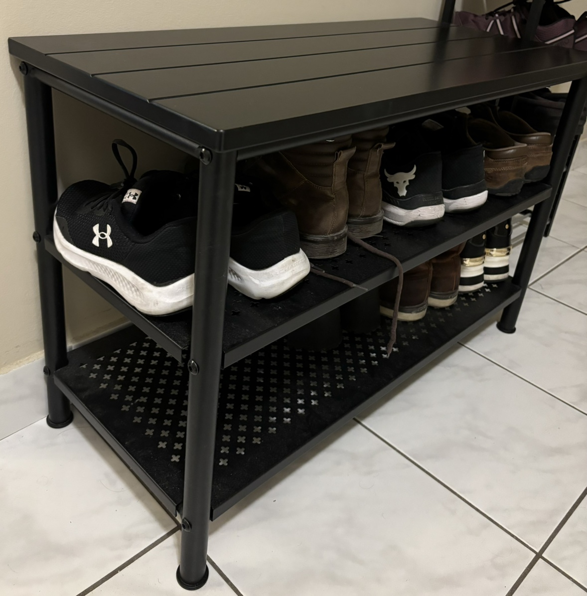 Shoe rack bench from Ikea
