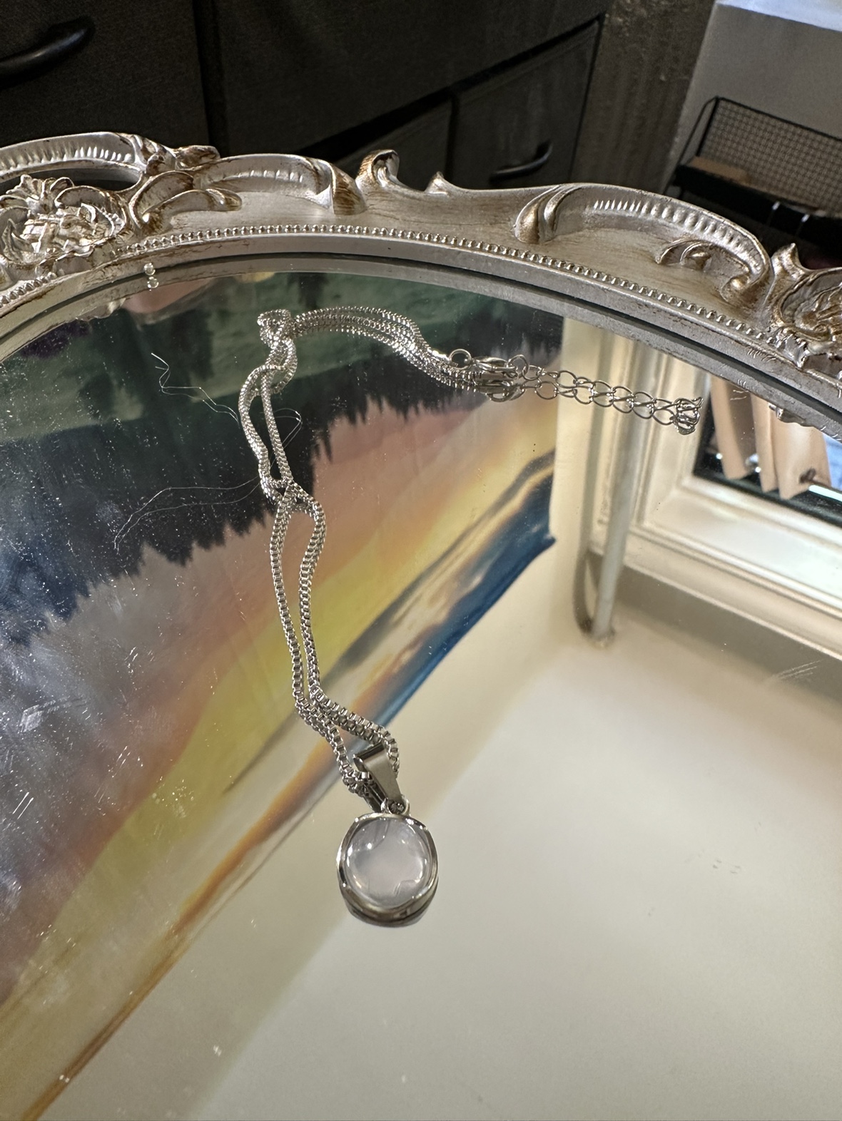 Cute Cat’s eye stone necklace! - photo 4