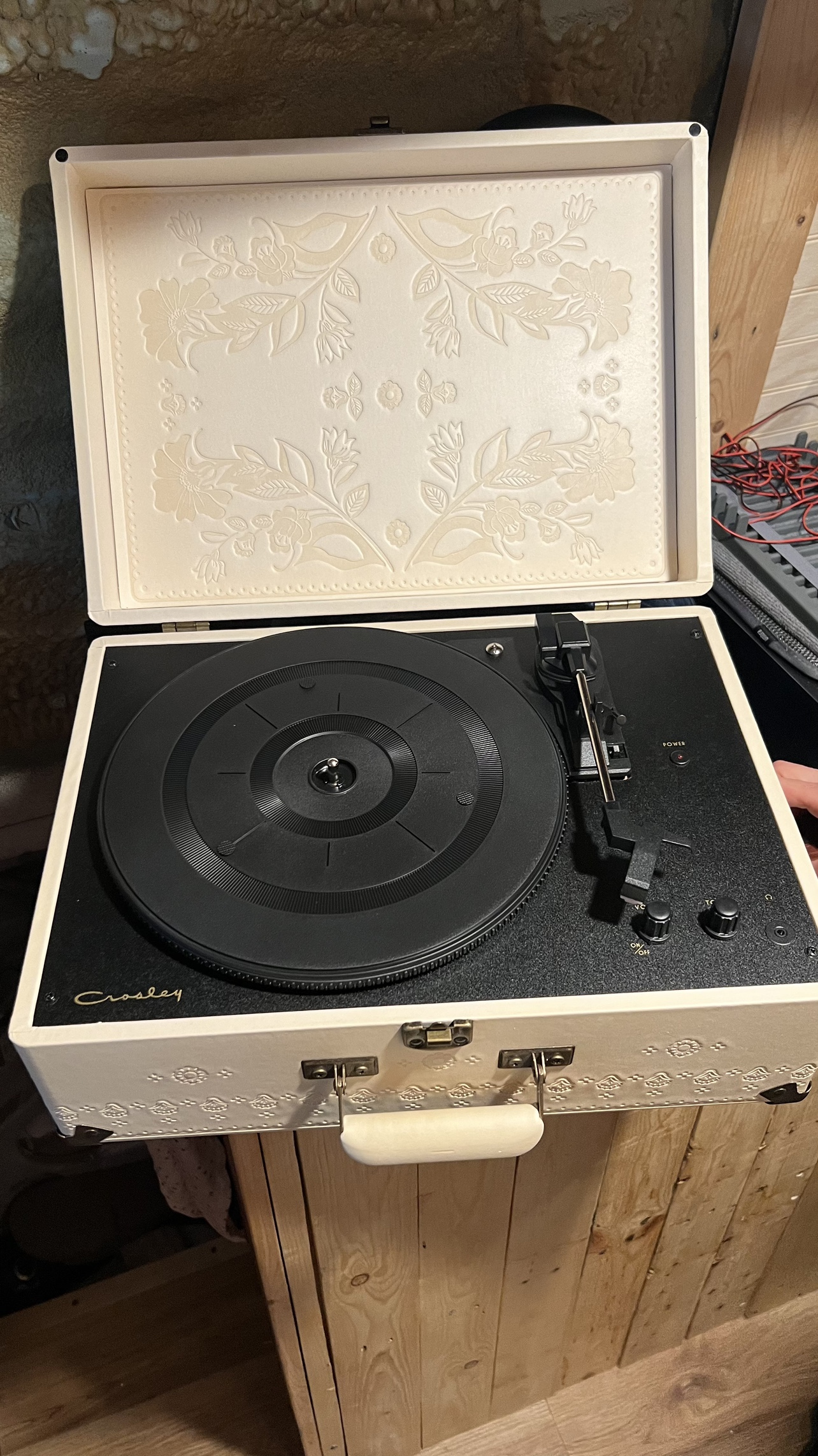 Crosley portable vinyl record player