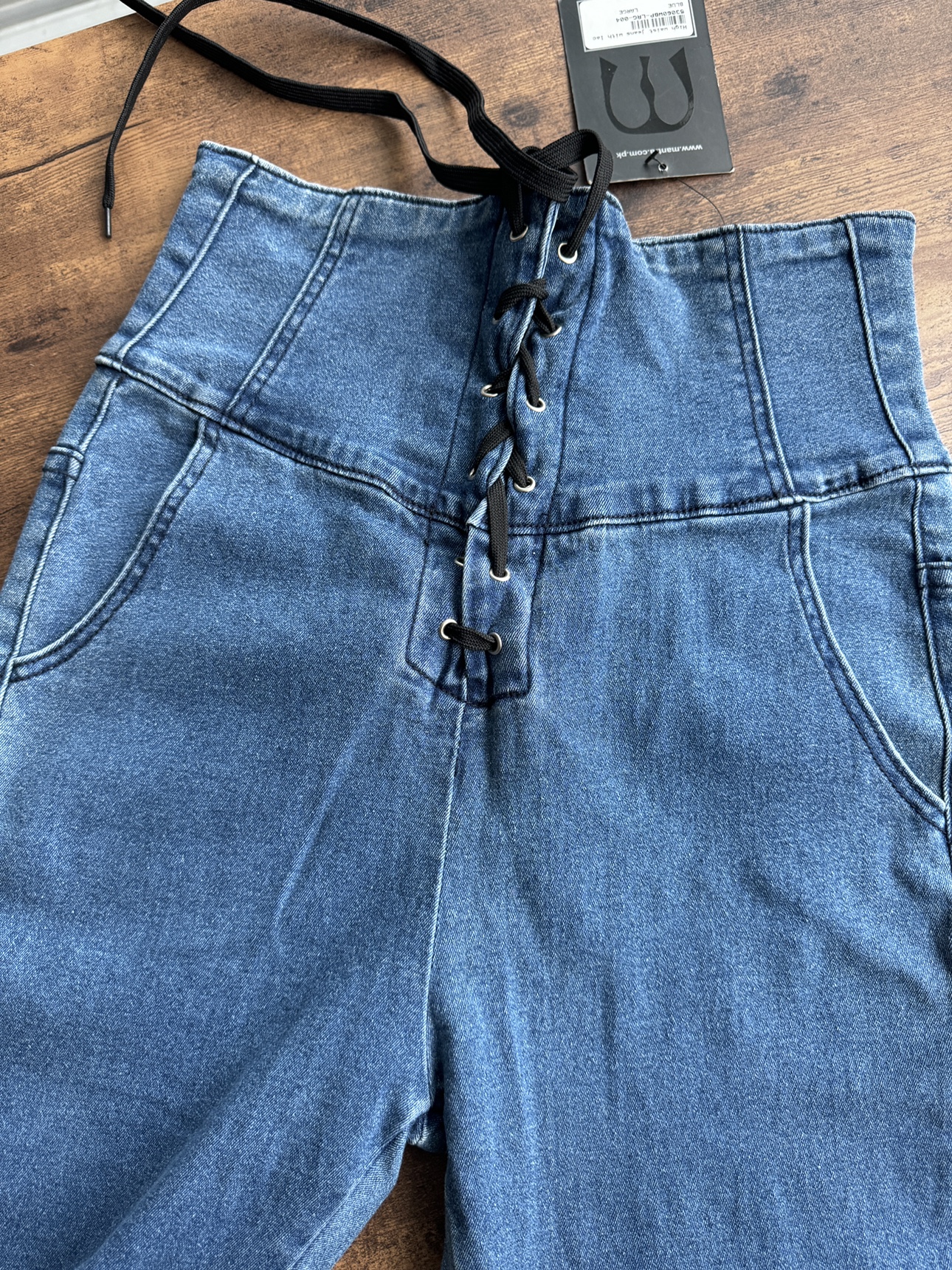 Corset shaper blue skinny jeans image indicator(3)