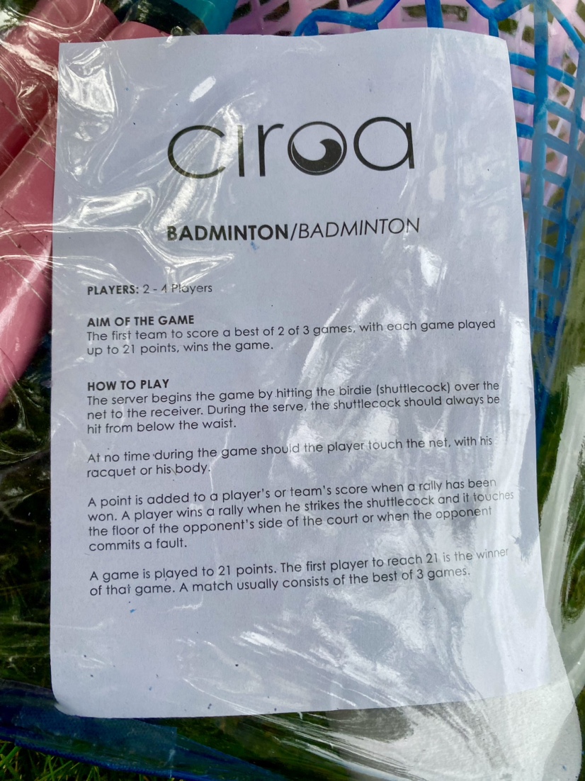 NEW Ciroa  Giant Jumbo Badminton Set image indicator(7)