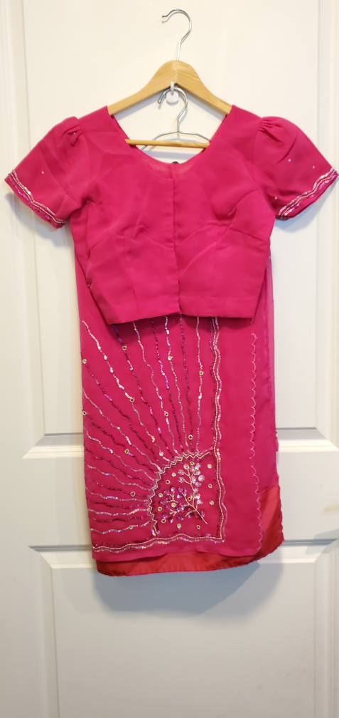 Fushia Sari with Blouse