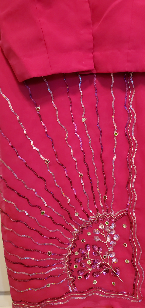 Fushia Sari with Blouse - photo 2