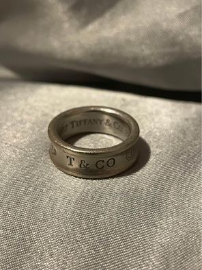 Tiffany & Co 925 Silver 1837 Ring, Size 4 image indicator(4)