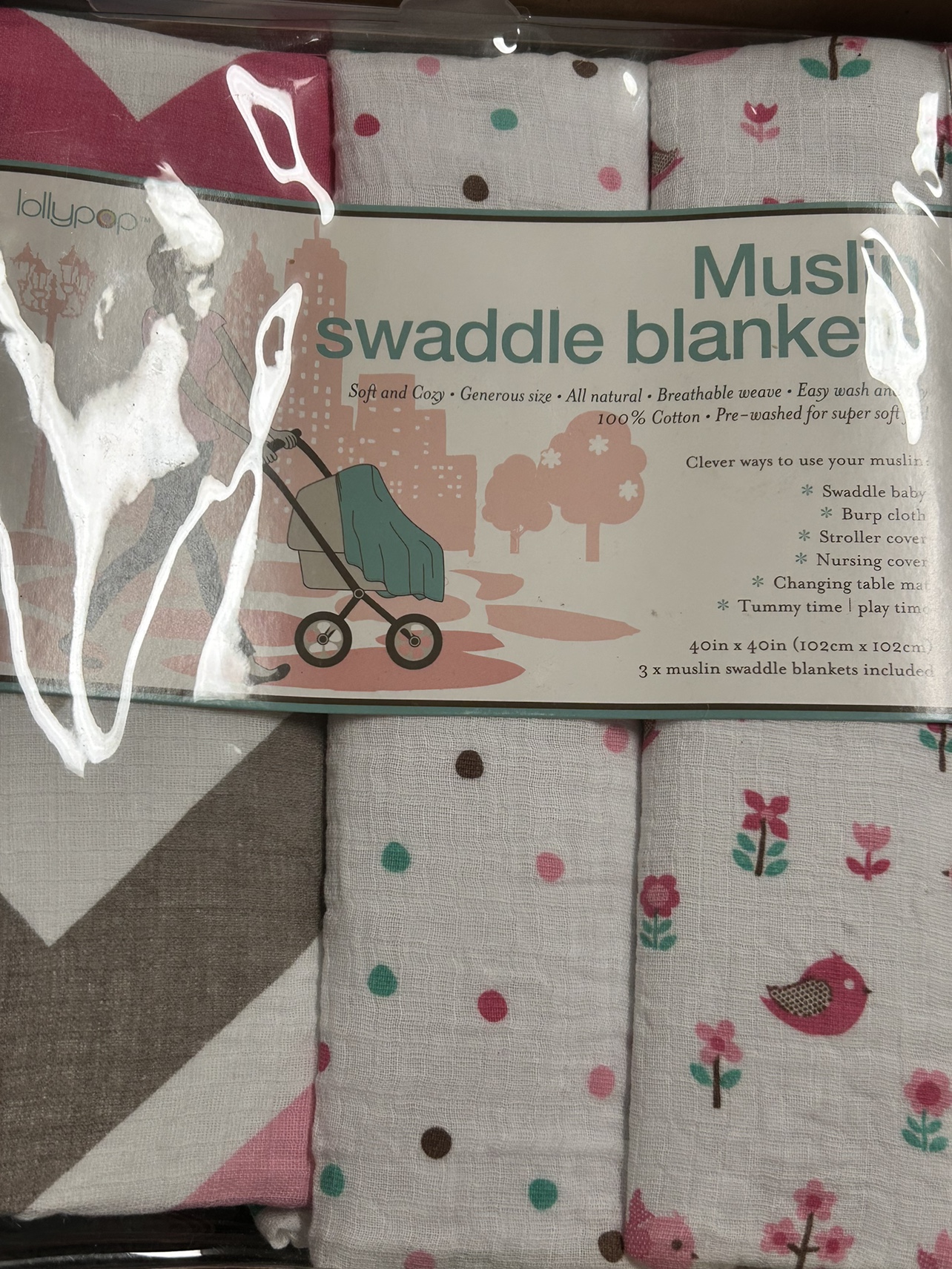 BNIB: BABY BLANKETS / SWADDLE thumbnail