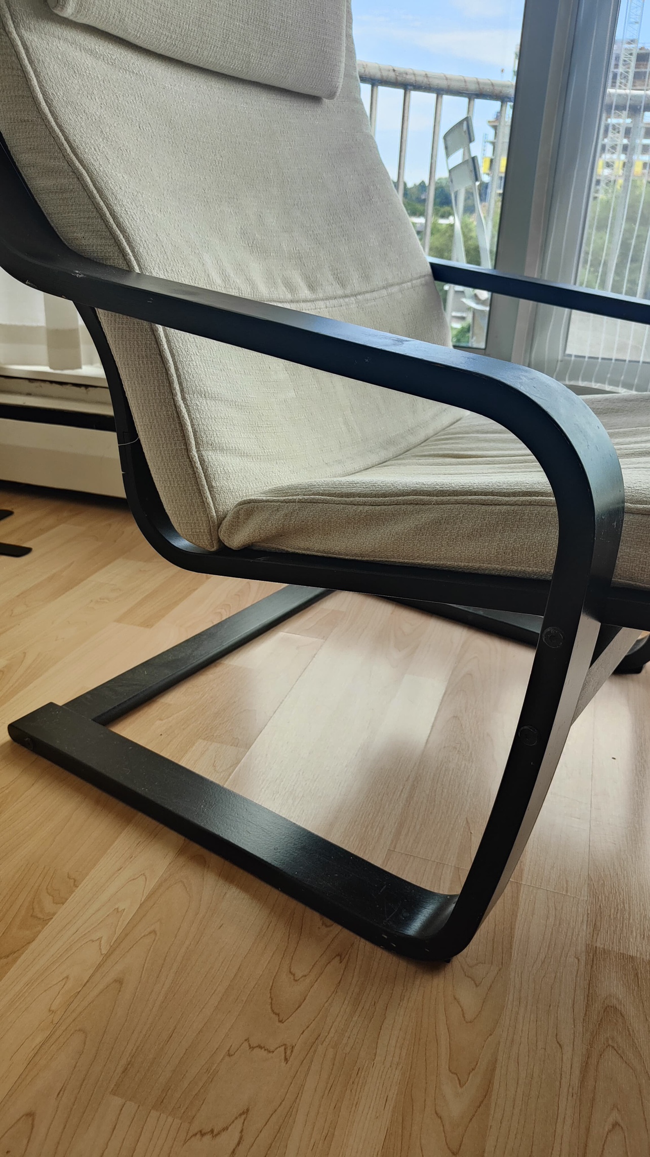 Ikea Poang Chair and Footstool - photo 4