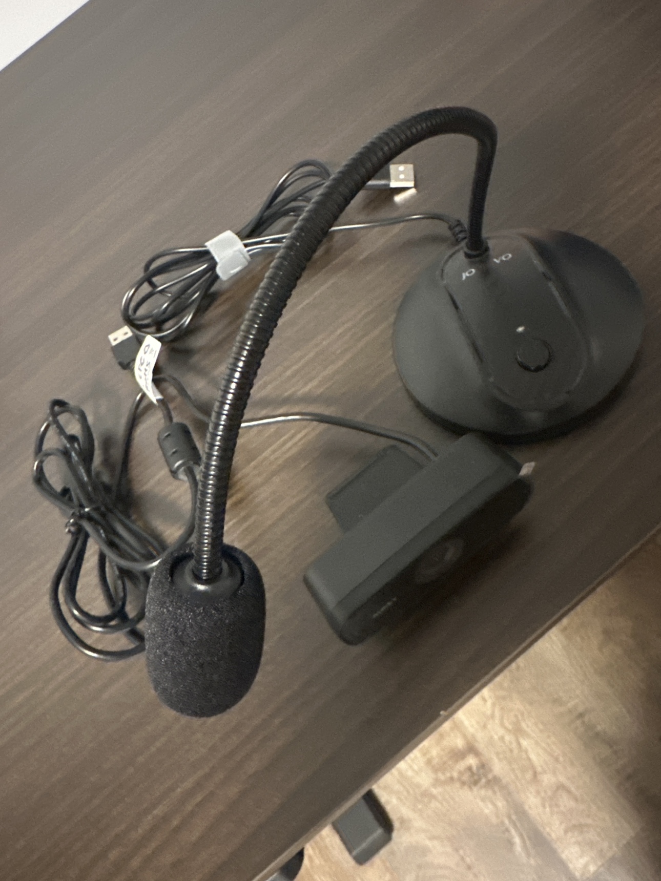 Microphone and webcam