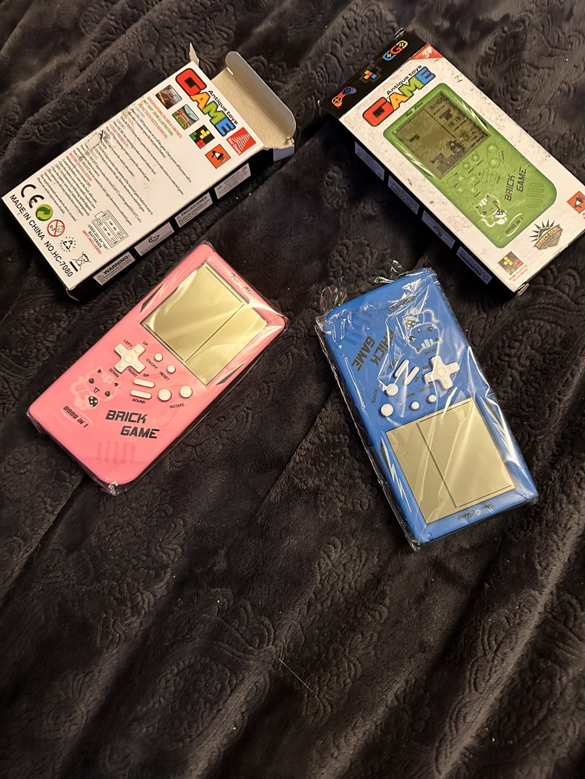 2x Small Tetris type video games