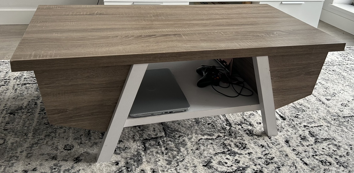 Center table - H 17’ W 47’ - Brown & White color