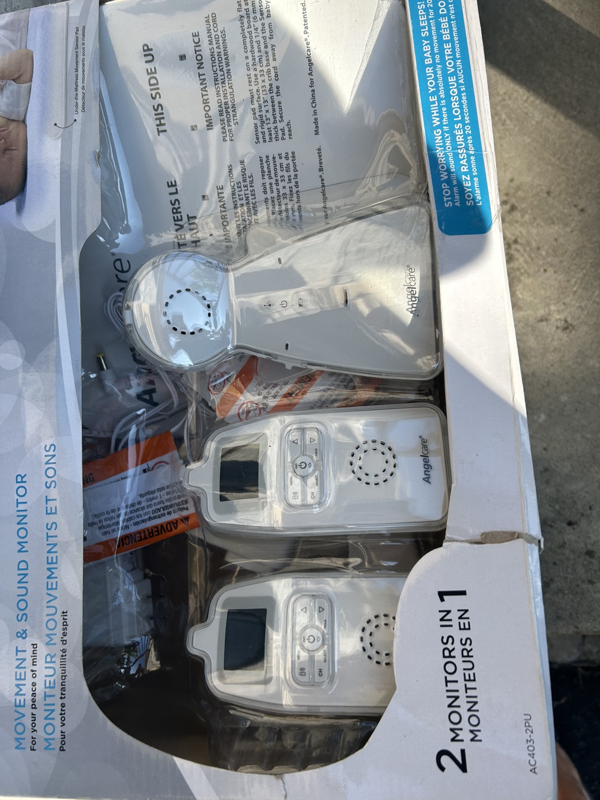 Baby Monitor Angel Care new in box unused image indicator(3)