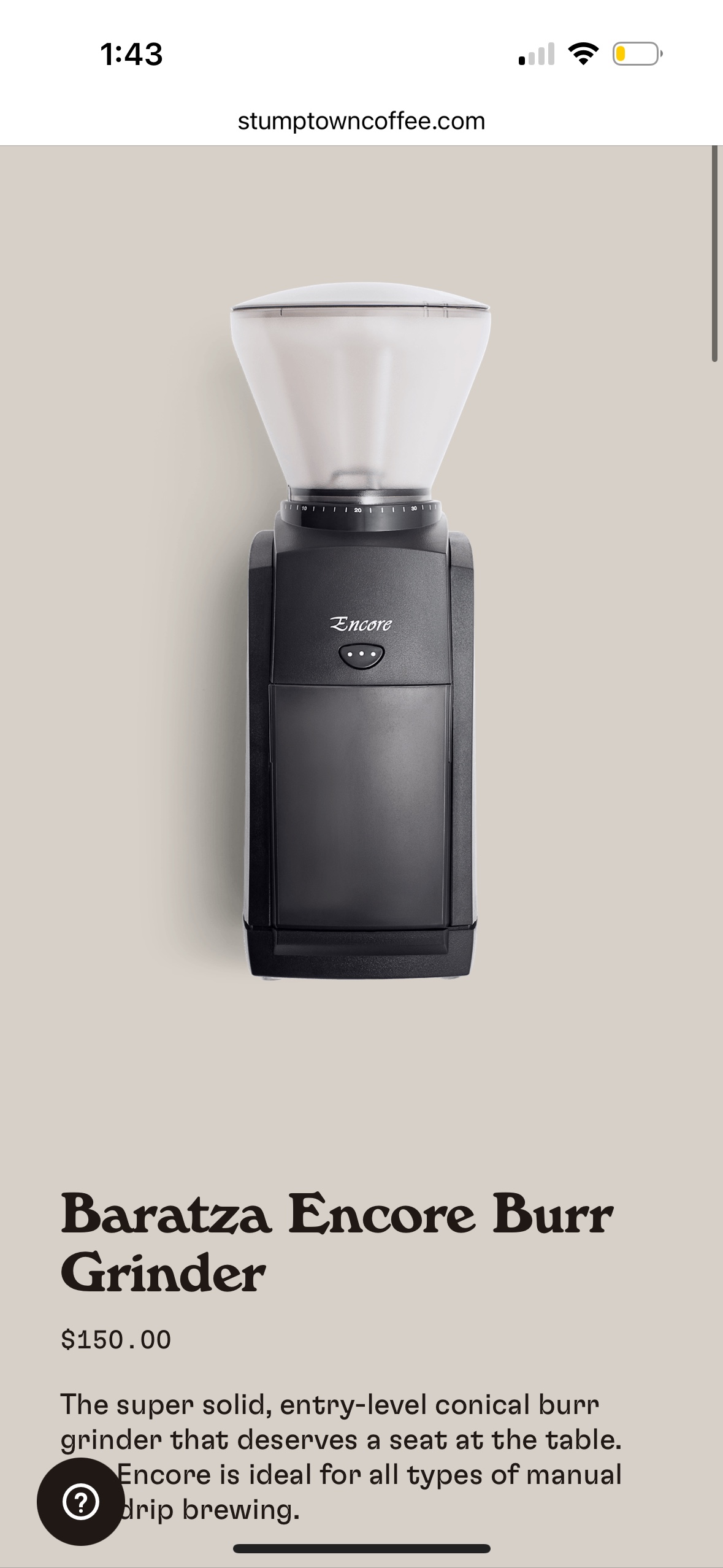 Encore coffee grinder - photo 2