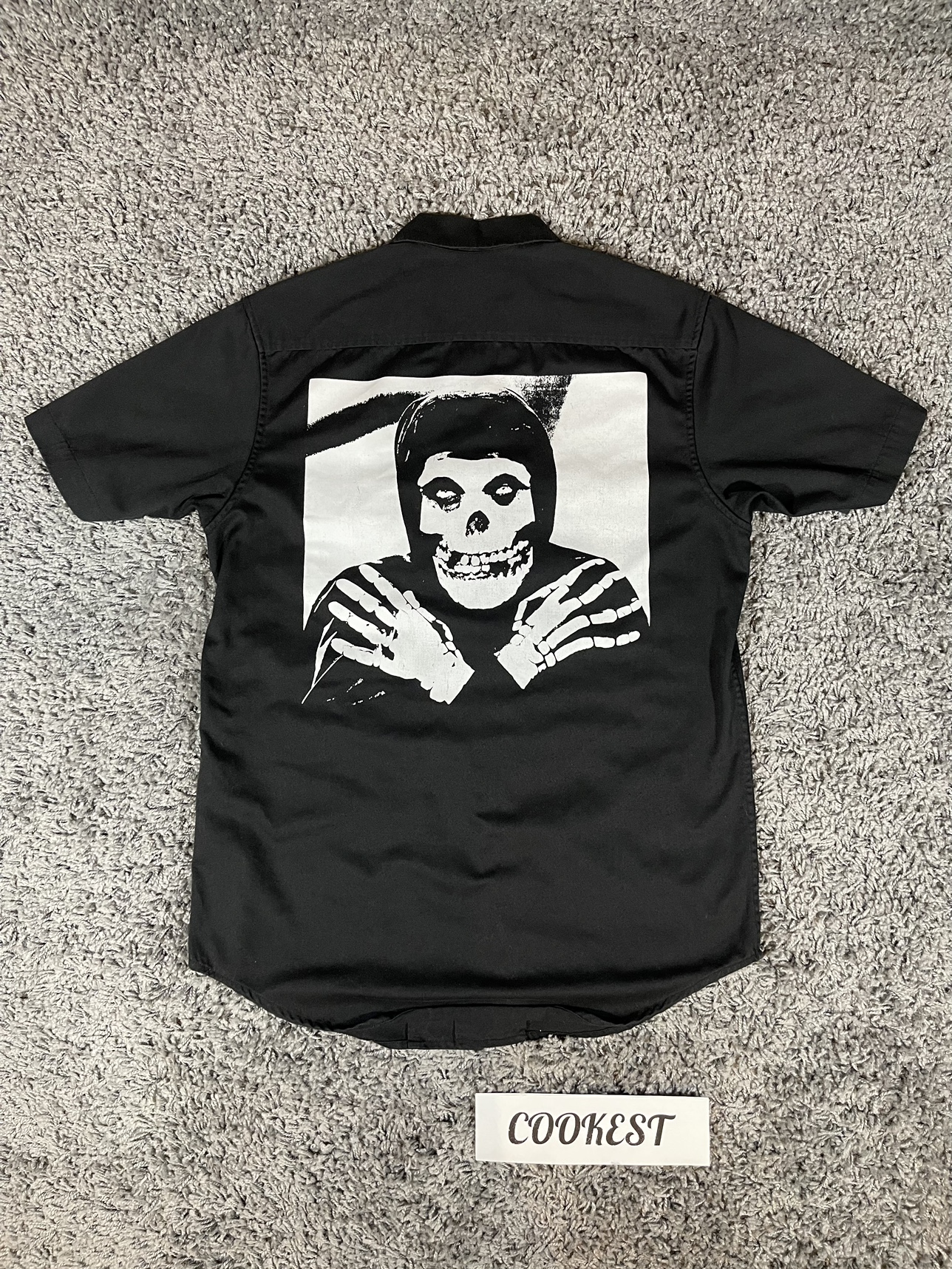 2013SS Supreme X Misfits Work Shirt Skull Black thumbnail
