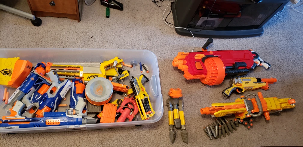 nerf guns of all sorts and bullets thumbnail