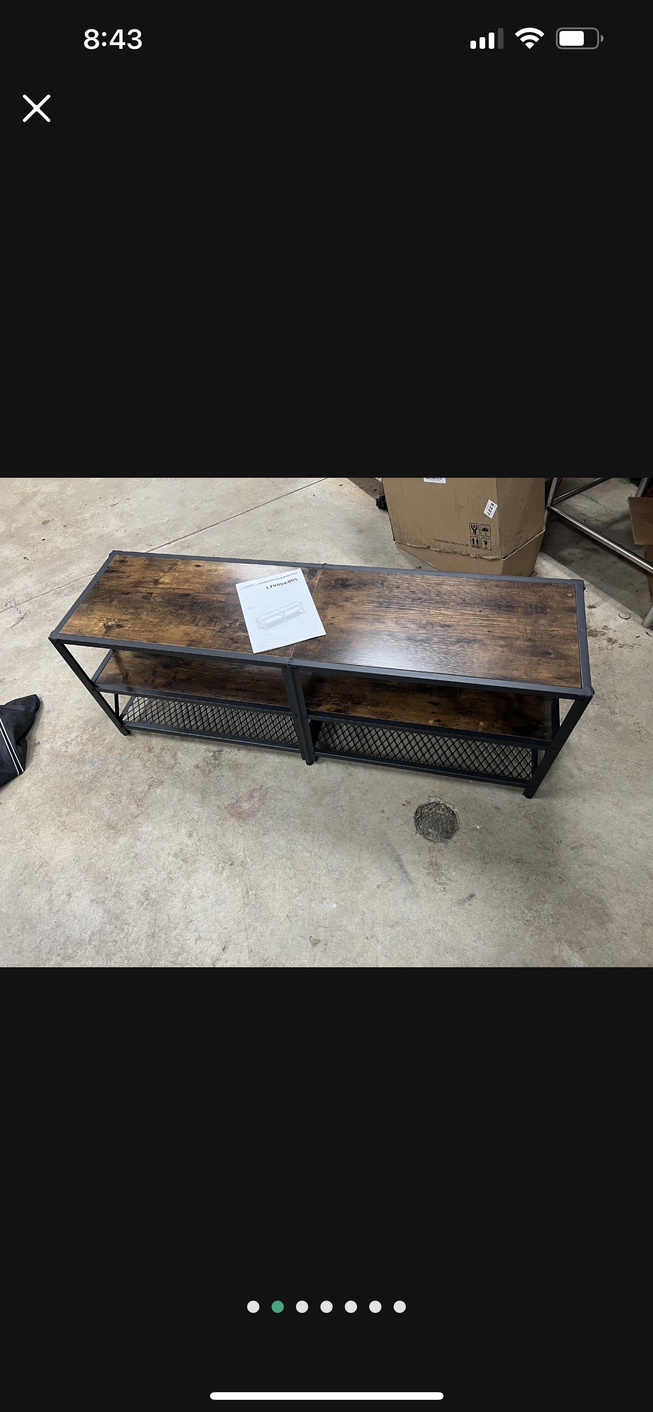 VASAGLE TV Stand, TV Console for TVs Up to 70 Inches, TV Table, - photo 2