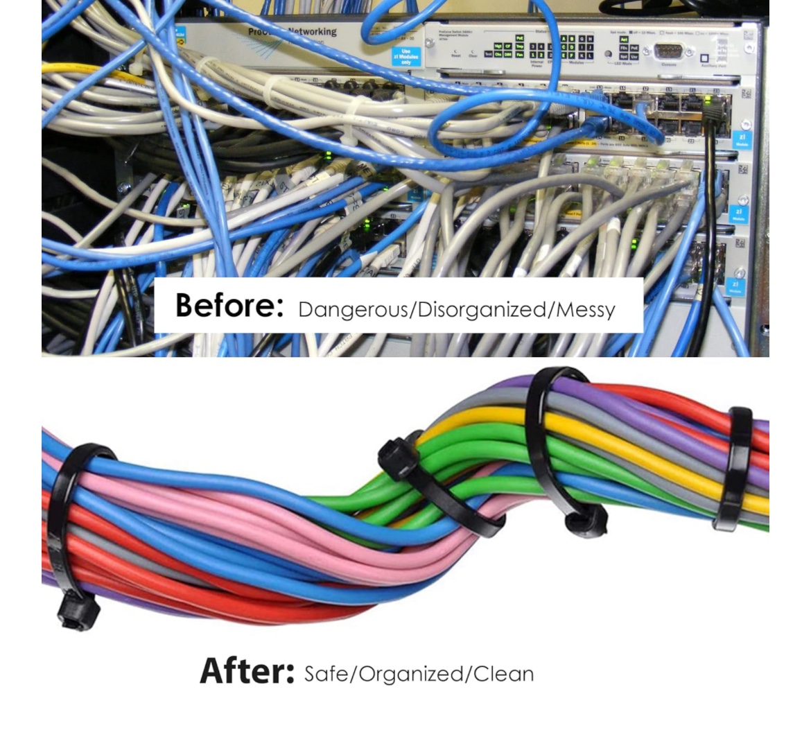 Pack of 600 Pieces, Cable Ties, Zip Ties image indicator(4)